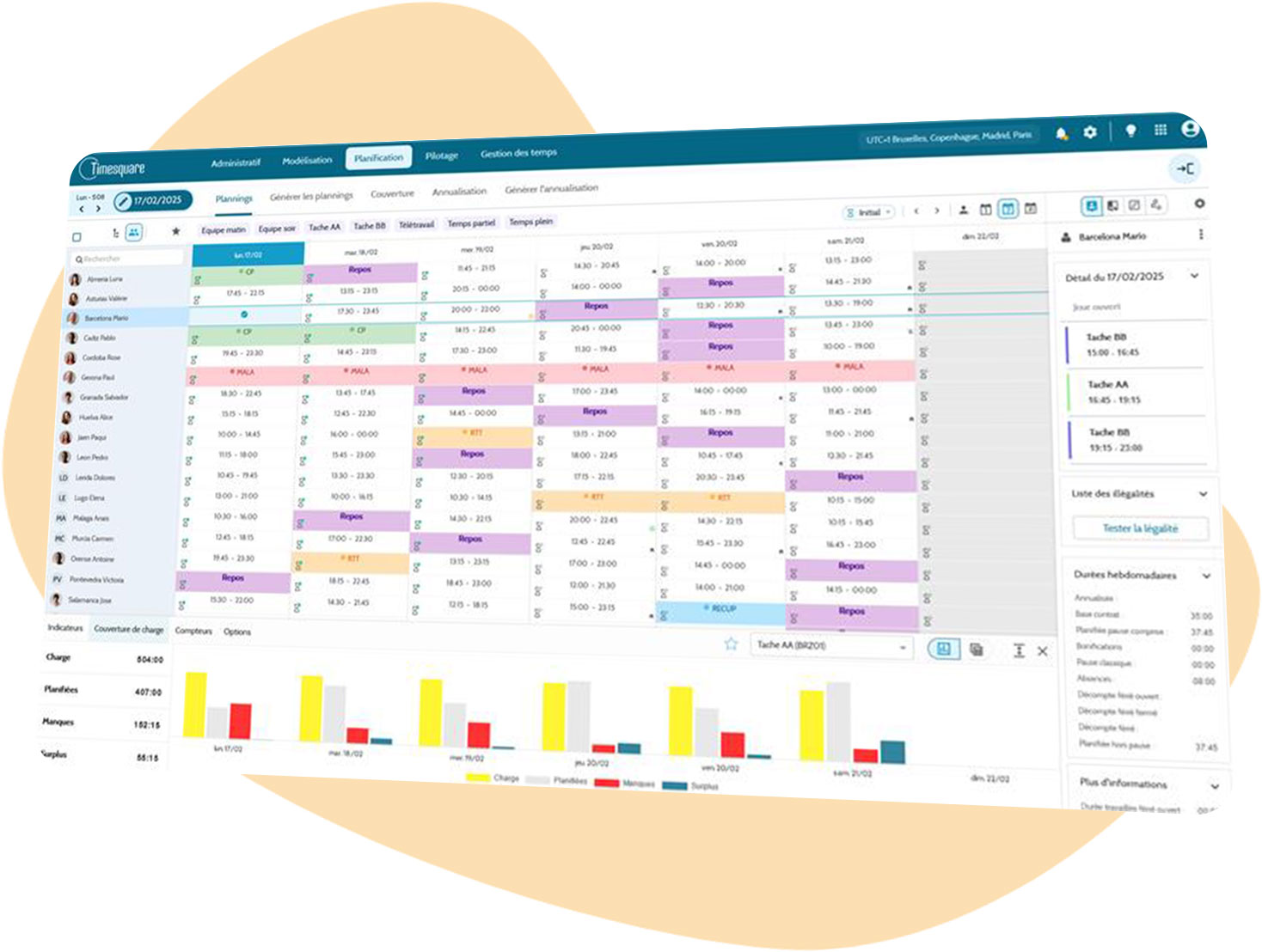 Gestion des Temps Plannings