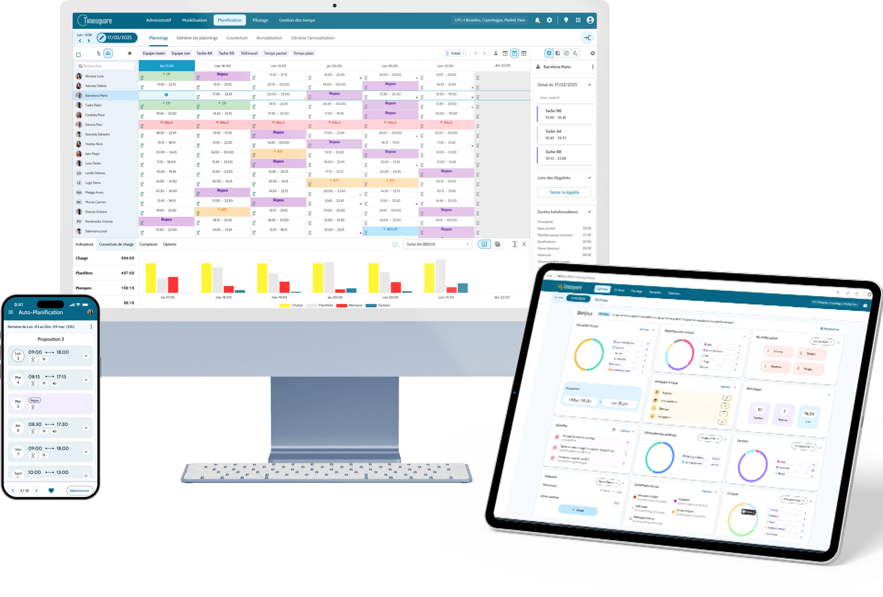 Timesquare sur tous les supports