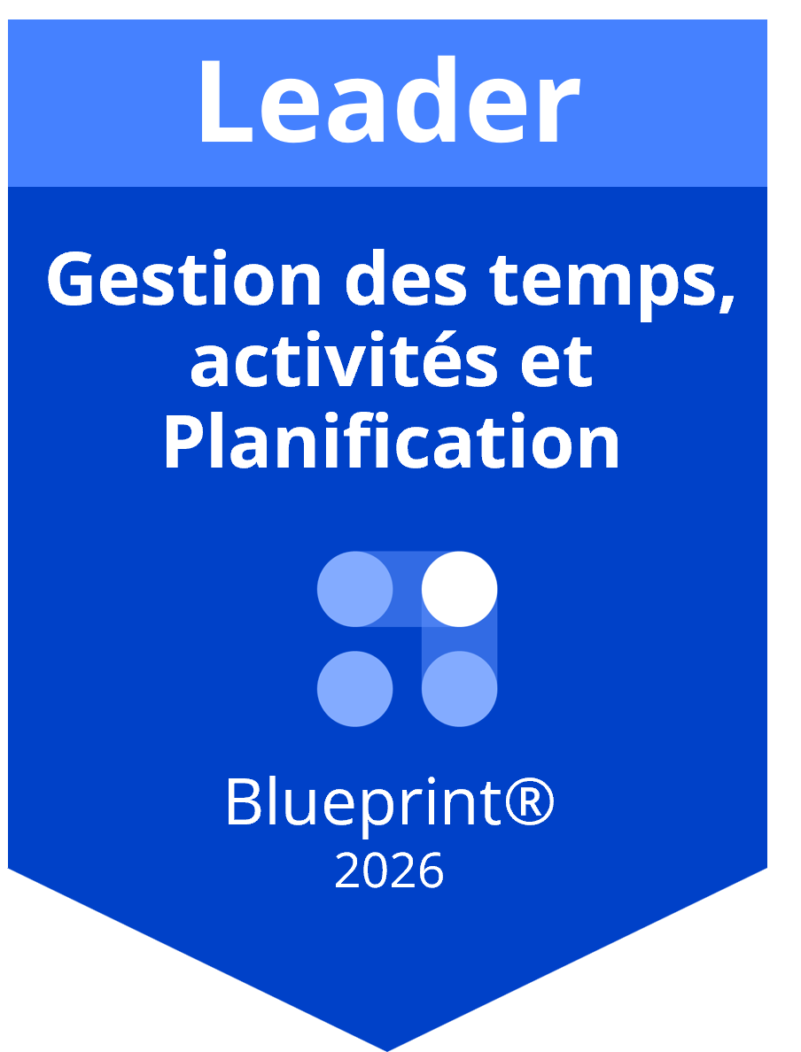 Badge Leader sur la gestion des temps, activités et la planification